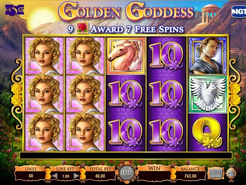 Free golden goddess slot machine